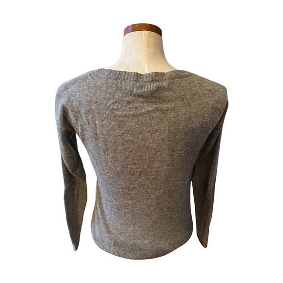 Saffron crewneck cashmere sweater gray S - Picture 4 of 6